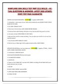 MARYLAND GNA SKILLS TEST PART 2&lpar;13 SKILLS&rpar; &ndash; ACTUAL QUESTIONS & ANSWERS -LATEST 2026 UPDATE- STATE TEST PASS GUARANTEE