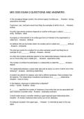 MIS 3353 EXAM 2 QUESTIONS AND ANSWERS