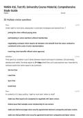 MARA 416&comma; Test &num;3&comma; University Course Material&comma; Comprehensive Study Guide