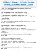 EMR Test &num;1 &lpar;Chapters 1-7&rpar; Practice Questions absolutely 100&percnt; correct answers A&plus;graded