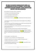 NR 508 NP ADVANCED PHARMACOLOGY &lpar;WEEK 1-8&rpar; -CHAMBERLAIN COLLEGE OF NURSING - ACTUAL EXAM QUESTIONS & DETAILED ANSWERS -LATEST UPDATED 2026 CONTENT- 95&percnt; PASS GUARANTEE