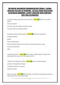 NR 508 NP ADVANCED PHARMACOLOGY EXAM 1 -CHAMBERLAIN COLLEGE OF NURSING - ACTUAL EXAM QUESTIONS & DETAILED ANSWERS -LATEST UPDATED 2026 CONTENT- 95&percnt; PASS GUARANTEE