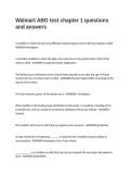 Walmart ABO test chapter 1 questions and answers
