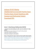Arizona CR-65 Glazing &lpar;Residential&sol;Commercial&rpar; Practice Exam Practice Exam Actual Questions with Answers and Rationales&vert; Instant Download PDF&period;