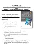 TEST BANK FOR Primary Care Interprofessional Collaborative Practice 6th Edition &vert;Chapter 1-228&vert;100&percnt;Complete answers &comma;A&plus; graded