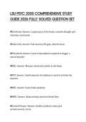 LSU PSYC 2000 COMPREHENSIVE STUDY GUIDE 2026 FULLY SOLVED QUESTION SET