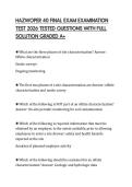 HAZWOPER 40 FINAL EXAM EXAMINATION TEST 2026 TESTED QUESTIONS WITH FULL SOLUTION GRADED A&plus;