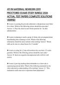 ATI RN MATERNAL NEWBORN 2019 PROCTORED EXAMS STUDY BUNDLE 2026 ACTUAL TEST PAPERS COMPLETE SOLUTIONS VERIFIED