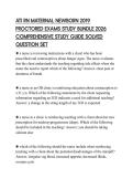 ATI RN MATERNAL NEWBORN 2019 PROCTORED EXAMS STUDY BUNDLE 2026 COMPREHENSIVE STUDY GUIDE SOLVED QUESTION SET