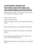 ATI RN MATERNAL NEWBORN 2019 PROCTORED EXAMS STUDY BUNDLE 2026 FINAL REVIEW BUNDLED SOLUTION PACKAGE