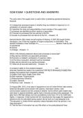 SCM EXAM 1 QUESTIONS AND ANSWERS