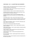 SCM EXAM 1 &lpar;CH&period; 1-4&rpar; QUESTIONS AND ANSWERS