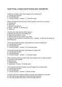 SCM FINAL EXAM QUESTIONS AND ANSWERS