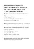 ATI RN MATERNAL NEWBORN 2019 PROCTORED EXAMS STUDY BUNDLE 2026 FULL QUESTIONS AND VERIFIED 100&percnt; CORRECT ANSWERS GRADED A&plus;