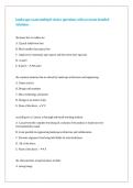 landscape exam multiple choice questions with accurate detailed solutions