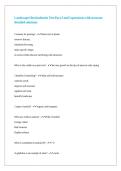 Landscape Horticulturist Test Part 2 and 3 questions with accurate detailed solutions