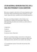 ATI RN MATERNAL NEWBORN PRACTICE 209 A 2026 HIGH PROBABILITY EXAM QUESTIONS