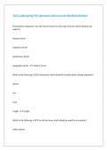 2nd Landscaping Test questions with accurate detailed solutions
