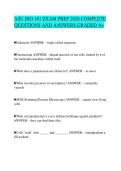ASU BIO 181 EXAM PREP 2026 COMPLETE QUESTIONS AND ANSWERS GRADED A&plus;