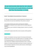 EPA 608 CERTIFICATION CORE PRACTICE TEST 2026&sol;2027 &vert; 100&percnt; Correct Answers with Complete Solutions &vert; Section 608 Exam Prep &vert; Pass Guaranteed - A&plus; Graded