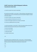 CAMRT&comma; Practice Exam&comma; Medical Radiography Certification&comma; Comprehensive Study Guide