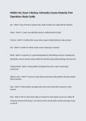MARA 416&comma; Exam 1 Review&comma; University Course Material&comma; Port Operations Study Guide