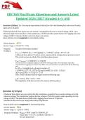 EEE-360 Final Exam &vert;Questions and Answers Latest Updated 2026&sol;2027 &lpar;Graded A&plus;&rpar;- ASU