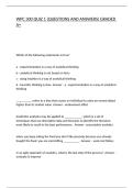 WPC 300 QUIZ 1 &lpar;QUESTIONS AND ANSWERS&rpar; GRADED A&plus;