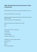 MSRA&comma; Medical Specialty Recruitment Assessment&comma; Practice and Study Guide