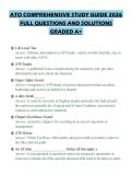 ATO COMPREHENSIVE STUDY GUIDE 2026 FULL QUESTIONS AND SOLUTIONS GRADED A&plus;