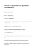 CBSPD study exam 2024 questions and answers