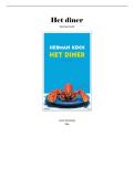 Boekverslag Nederlands Het Diner