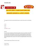 CEA FNP Week 1 Exam &ndash; Questions and Answers &vert; Latest Update &lpar;A&plus; Grade&rpar;