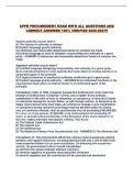 CPPB PROCUREMENT EXAM WITH ALL QUESTIONS AND CORRECT ANSWERS 100&percnt; VERIFIED 2026-2027&excl;&excl;