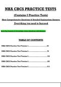NHA CBCS PRACTICE TESTS  &lpar;Contains 5 Practice Tests&rpar;    Most Comprehensive Questions & Detailed Explanations Answers   Everẏthing ẏou need to Succeed