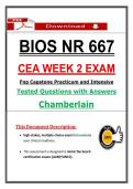 BIOS NR 667 CEA Week 2 Exam &lpar;2026&rpar; &vert; Chamberlain FNP Capstone &ndash;  Actual Questions and Answers &lpar;PDF&rpar;