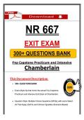 NR 667 Exit Exam  Questions Bank &lpar;2026&rpar; &vert; Chamberlain FNP &ndash; Actual Questions and Answers &lpar;PDF&rpar;