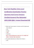 New York Pipefitter Entry Exam Study Guide&colon; 100 Practice Questions & Answers