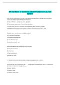 BIO 242 Exam 4- Questions with Correct Answers &lpar;Latest  Update&rpar;