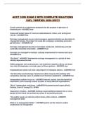 ACCT 3309 EXAM 2 WITH COMPLETE SOLUTIONS 100&percnt; VERIFIED 2026-2027&excl;&excl;