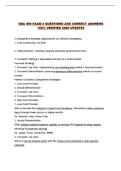 GBA 490 EXAM 2 QUESTIONS AND CORRECT ANSWERS 100&percnt; VERIFIED 2026 UPDATE&excl;&excl;