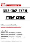 NHA CBCS EXAM  STUDY GUIDE    The Ultimate Study Guide to Pass Youṙ Exam 