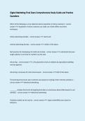 Digital Marketing Final Exam Comprehensive Study Guide and Practice Questions