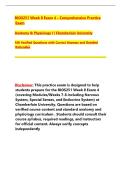 BIOS251 Week 8 Exam 4 Study Guide&colon; A&P Practice Questions & Rationales