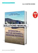 Solution Manual Deformation and Fracture Mechanics of Engineering Materials&comma; 6th Edition by Hertzberg &period;