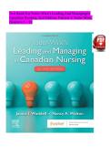 Test Bank for Yoder-Wise's Leading and Managing in Canadian Nursing&comma; 2nd Canadian Edition by Patricia S&period; Yoder-Wise&comma; Janice Waddell & Nancy Walton &vert; Complete Chapters 1-32 &vert; Verified Questions & Answers with NCLEX&reg;-Style &vert; CNML & CNA Leadership Pre