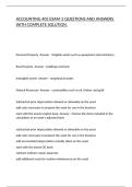 ACCOUNTING 405 EXAM 3 QUESTIONS AND ANSWERS WITH COMPLETE SOLUTION&period;