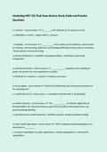 Marketing MKT 201 Final Exam Review Study Guide and Practice Questions