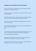 Marketing Exam 3 Study Guide Set and Practice Questions