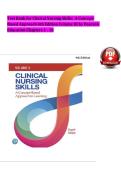 Test Bank for Clinical Nursing Skills&colon; A Concept-Based Approach&comma; 4th Edition Volume III by Pearson Education &vert; Chapters 1-16 &vert; Questions & Answers with NCLEX&reg;-Style Rationales &vert; LPN&sol;LVN & RN Fundamentals Prep 